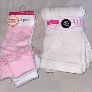 nwt girls tights and dress socks